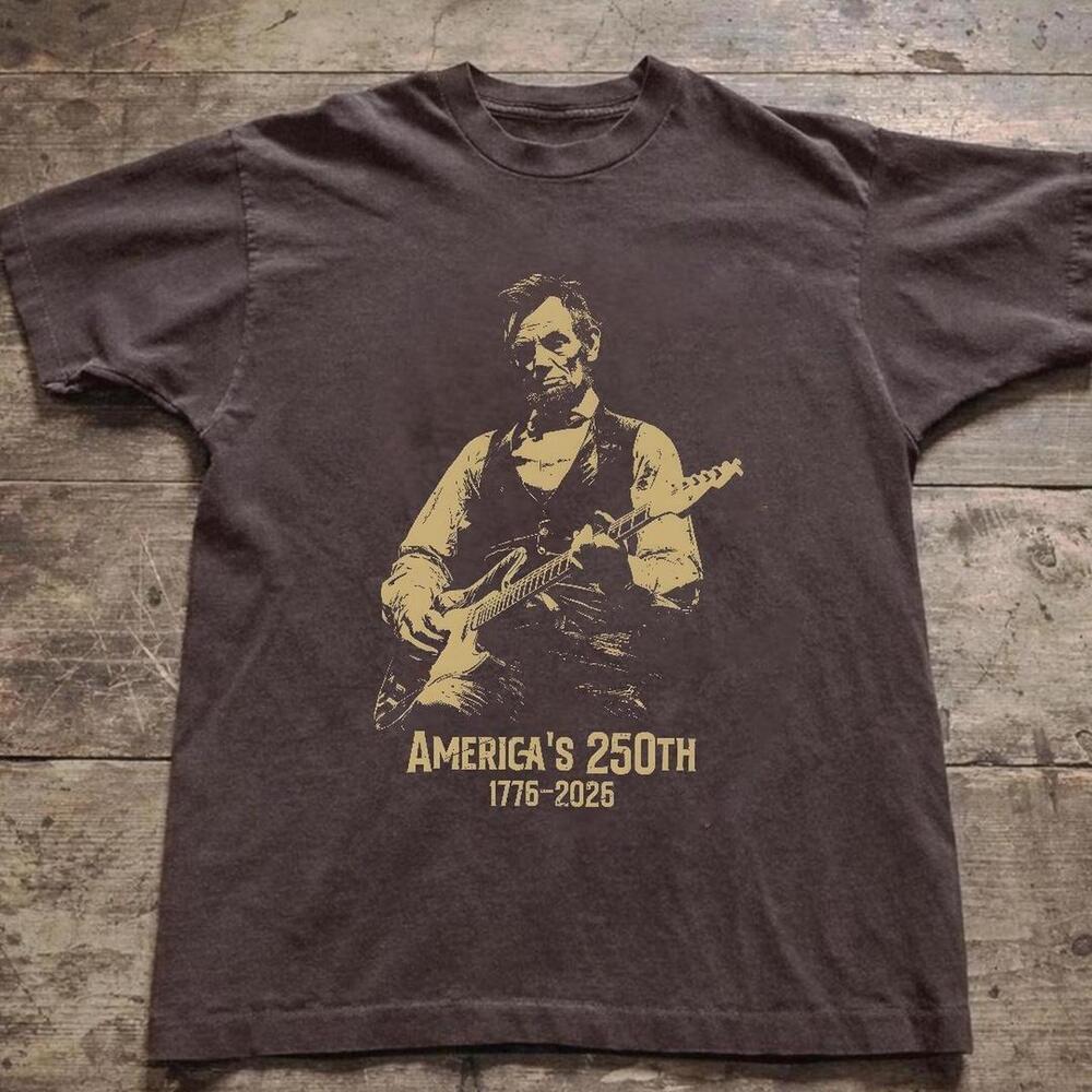 Gildan Men Brown T-Shirt, Brown And Black Graphic Tee With Abraham